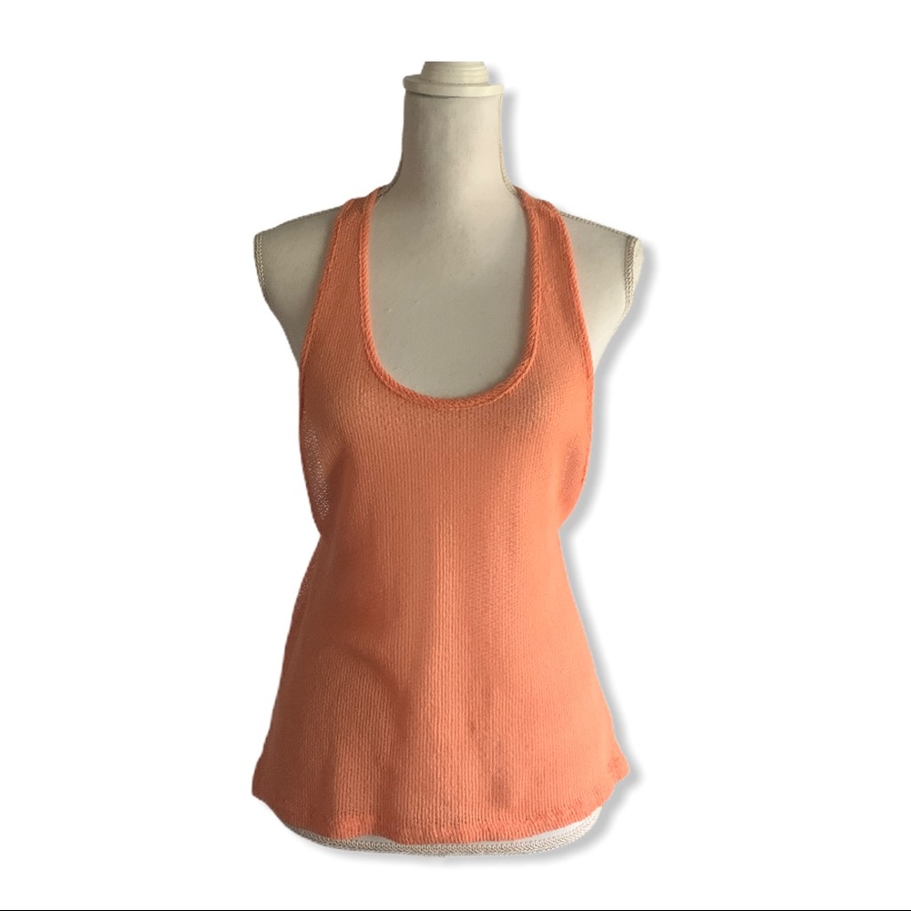 Women’s Peach Racerback Knit Tank S